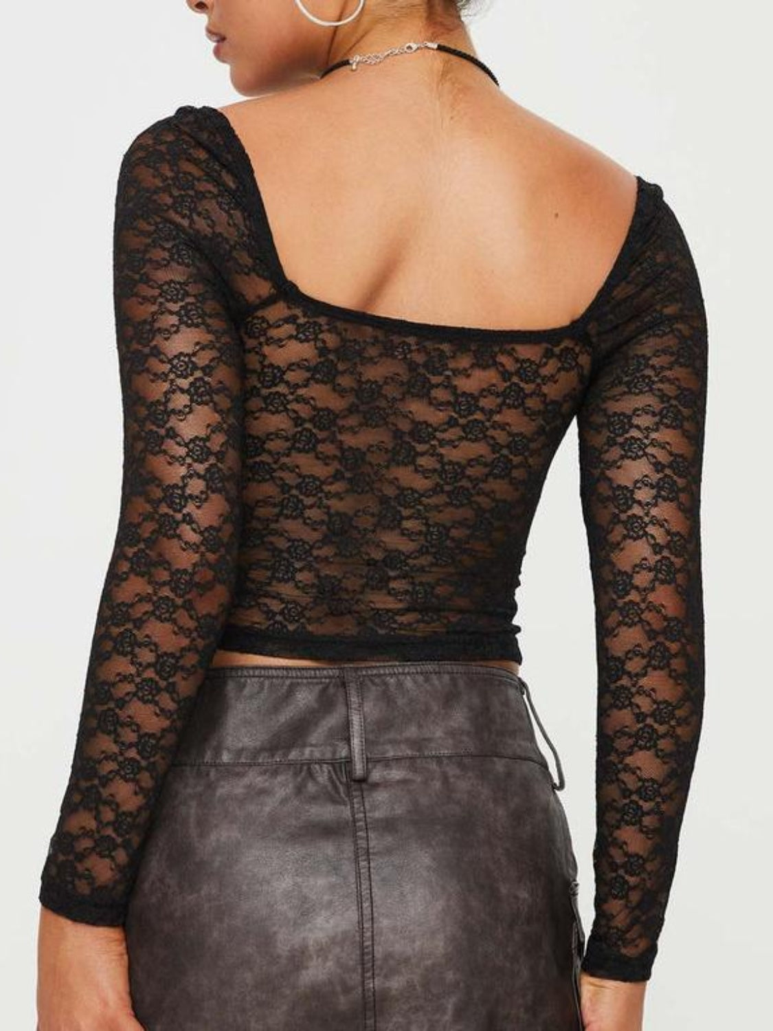 Lace Sweetheart Top