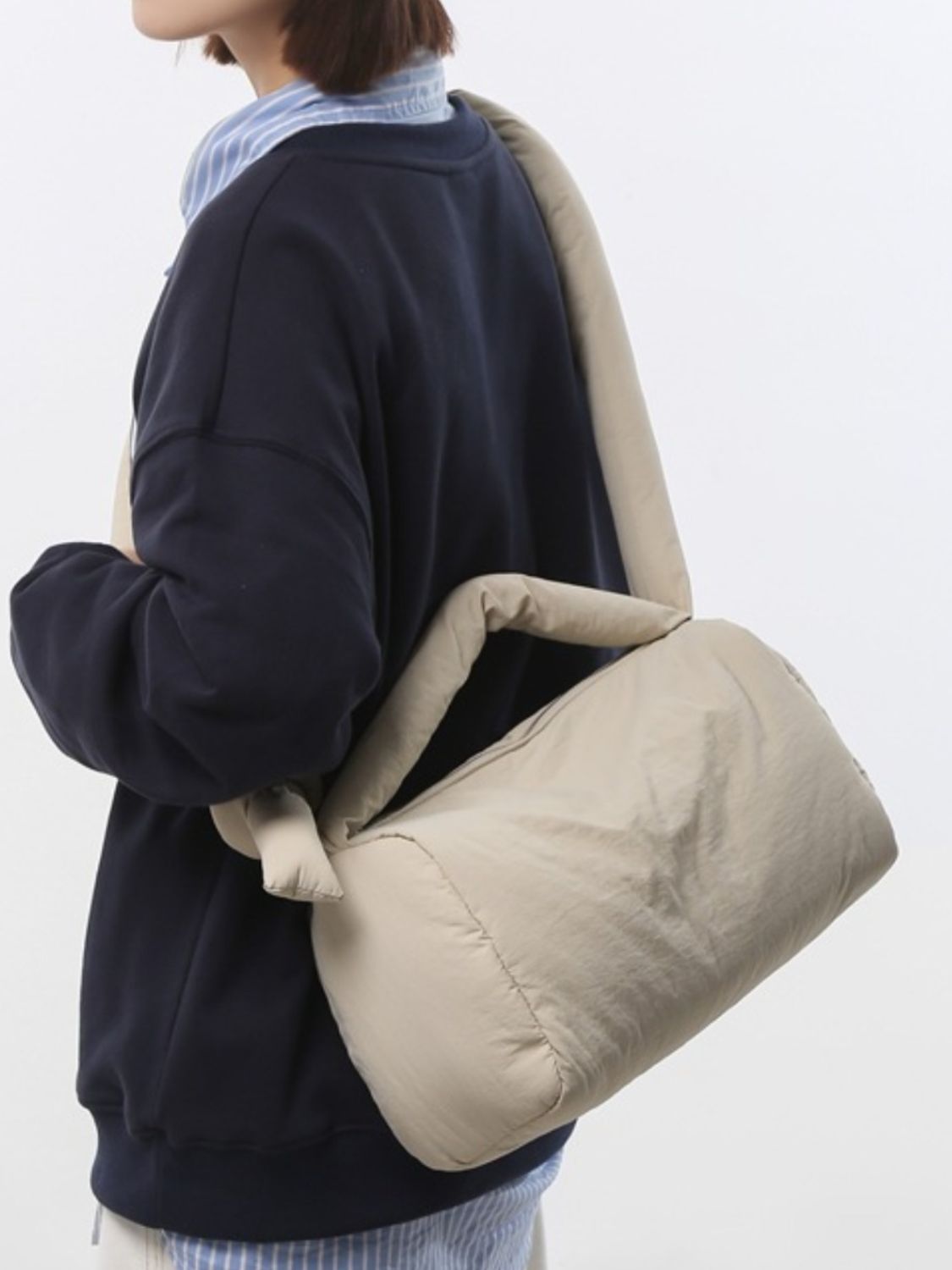 Puffy Nylon Crossbody Bag