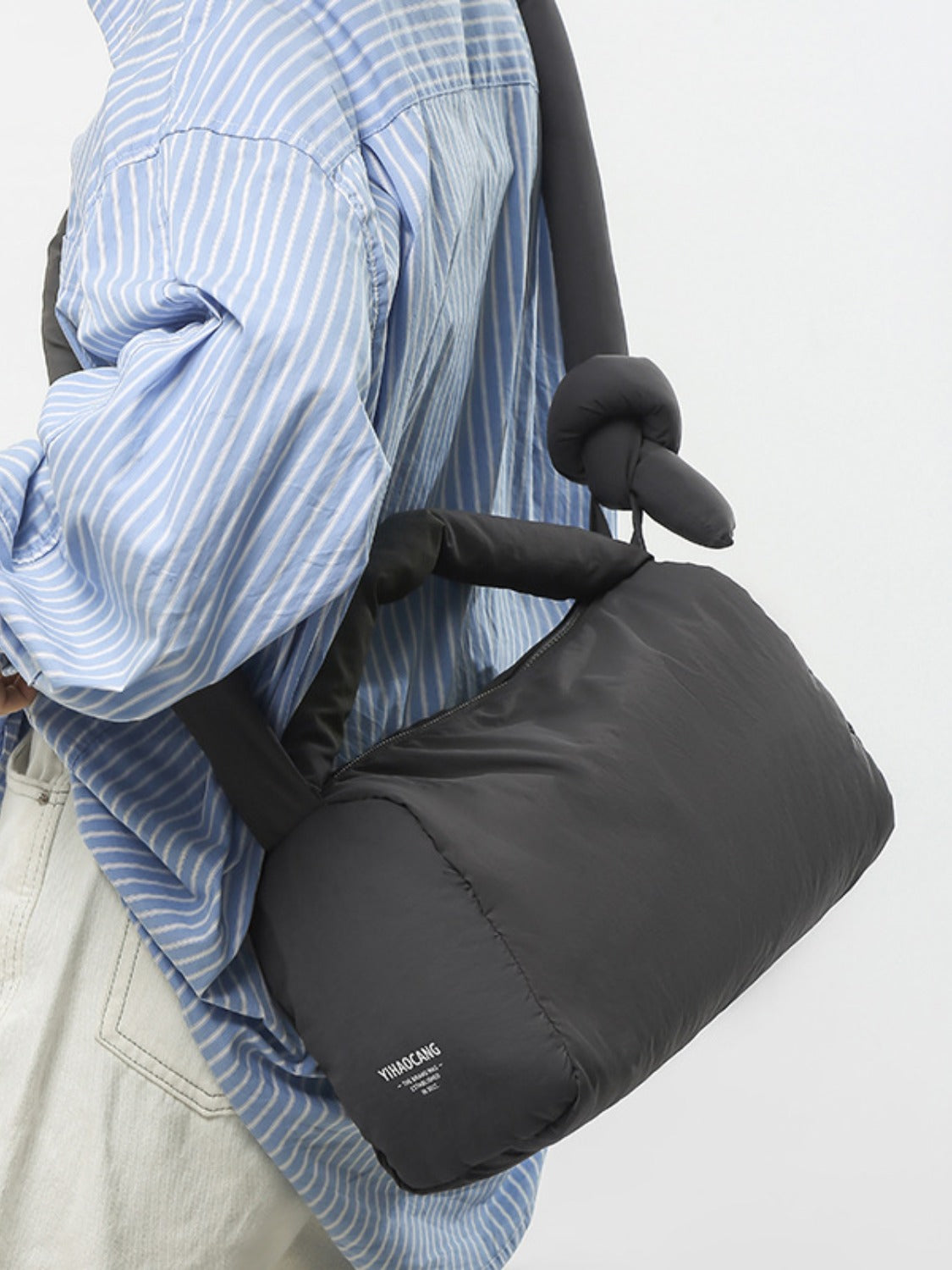 Puffy Nylon Crossbody Bag