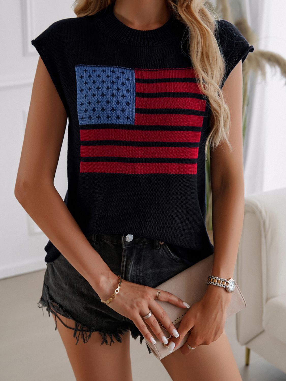 American Girl Flag Sweater Vest