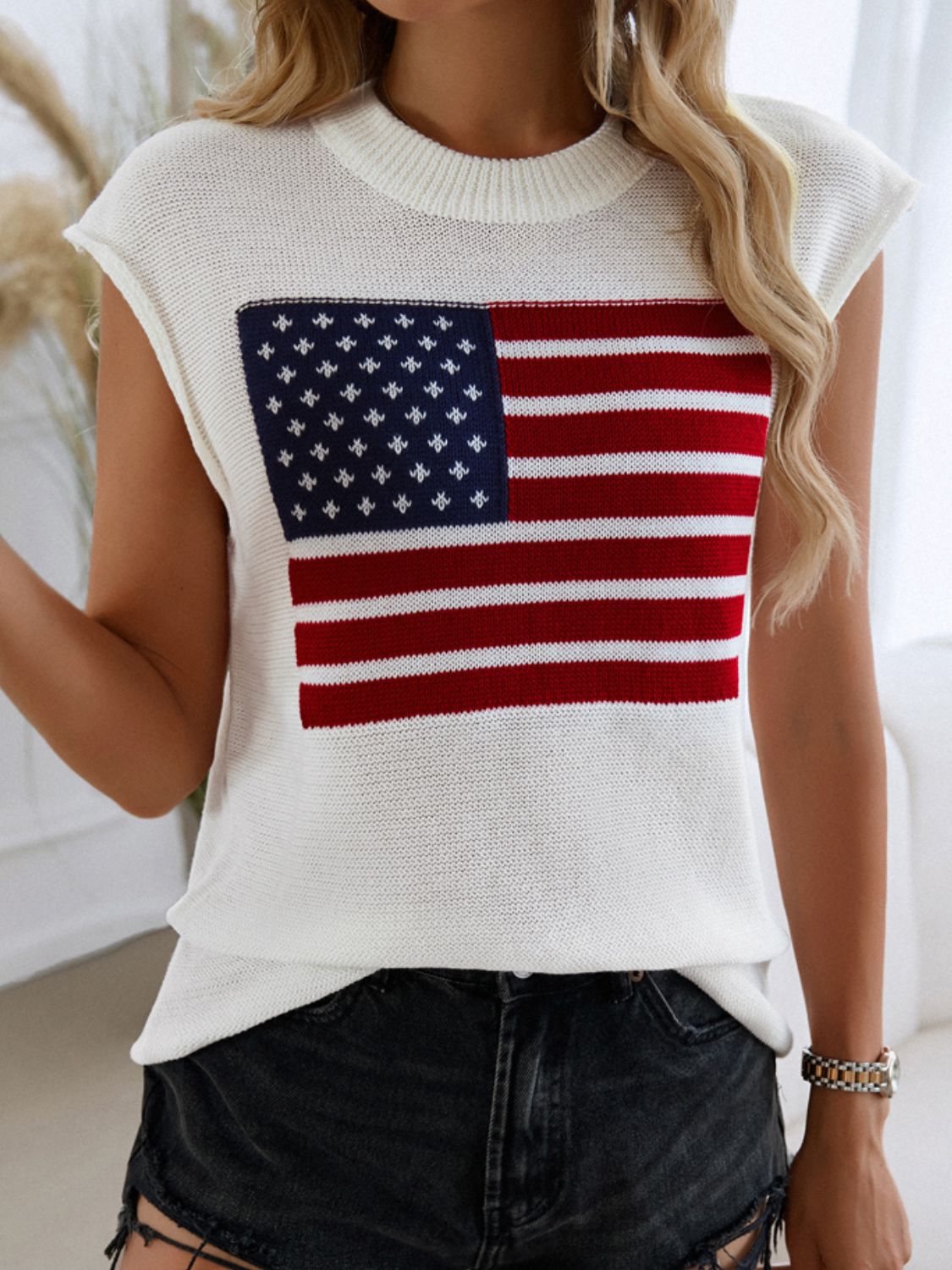 American Girl Flag Sweater Vest