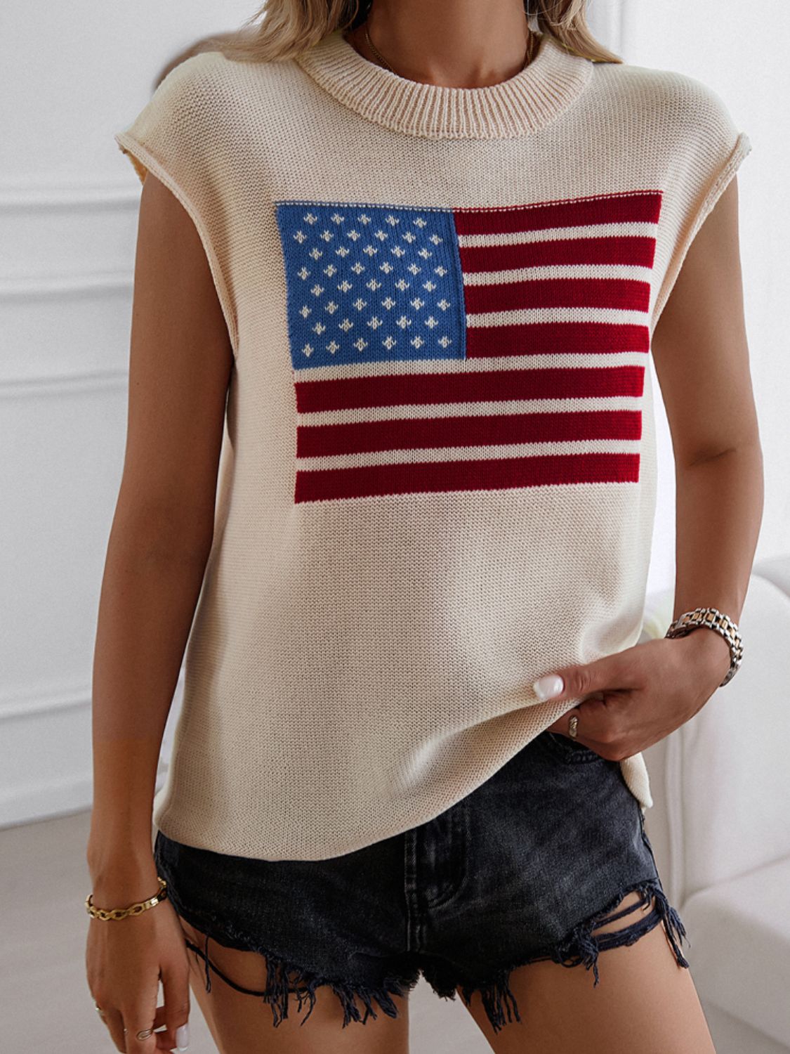 American Girl Flag Sweater Vest