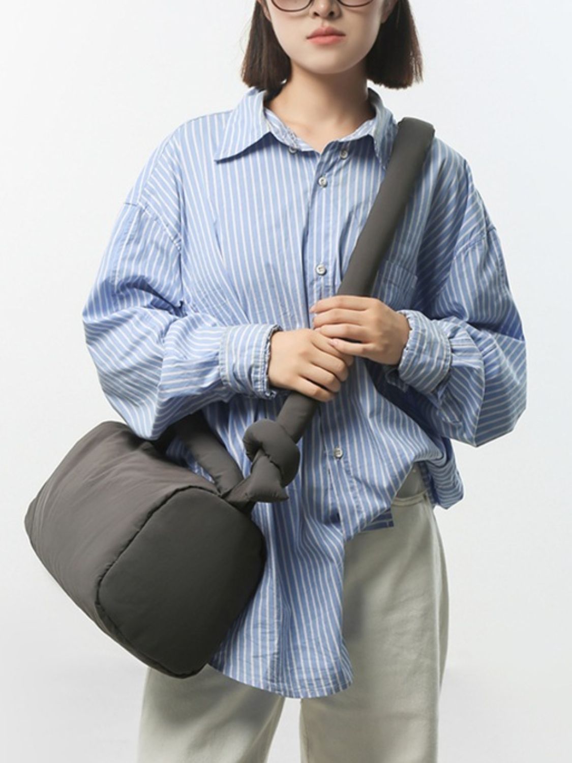 Puffy Nylon Crossbody Bag