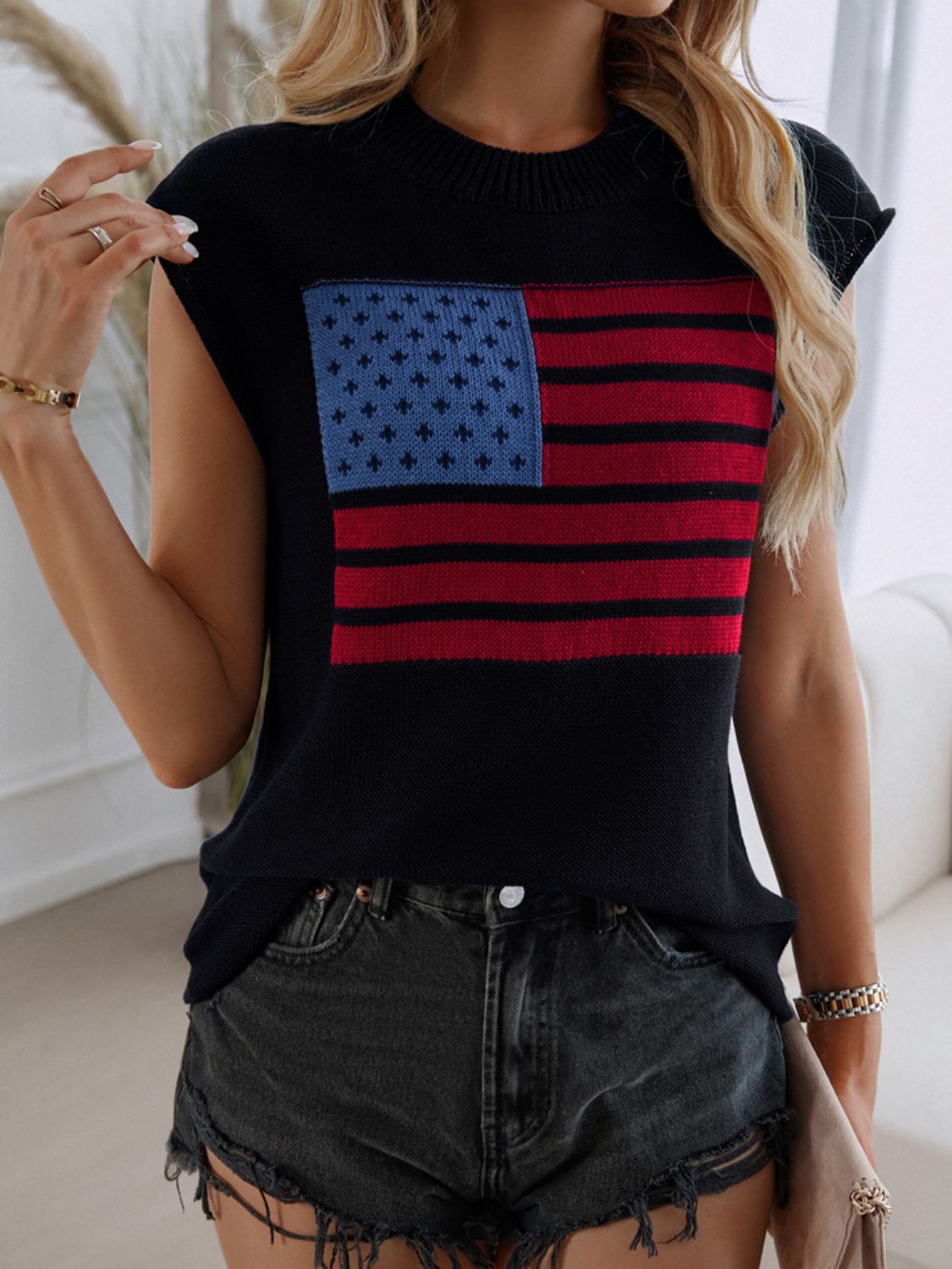 American Girl Flag Sweater Vest