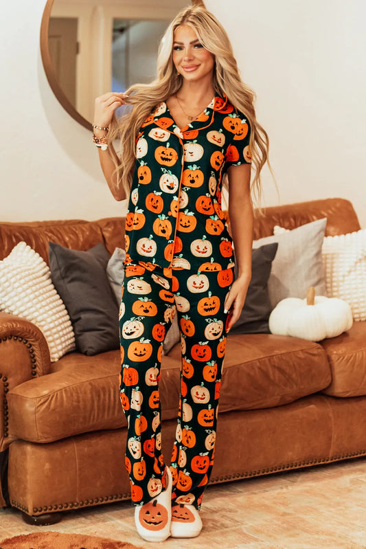 Pumpkin Nights Pajama Lounge Set