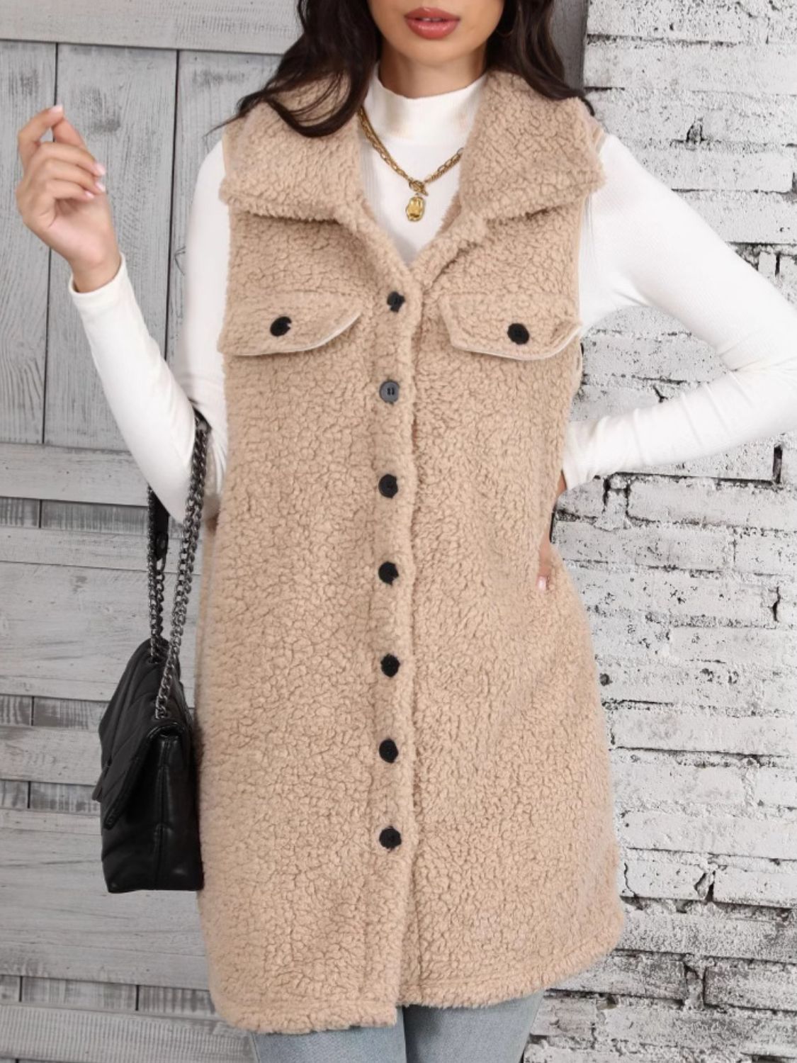 Teddy Vest Coat