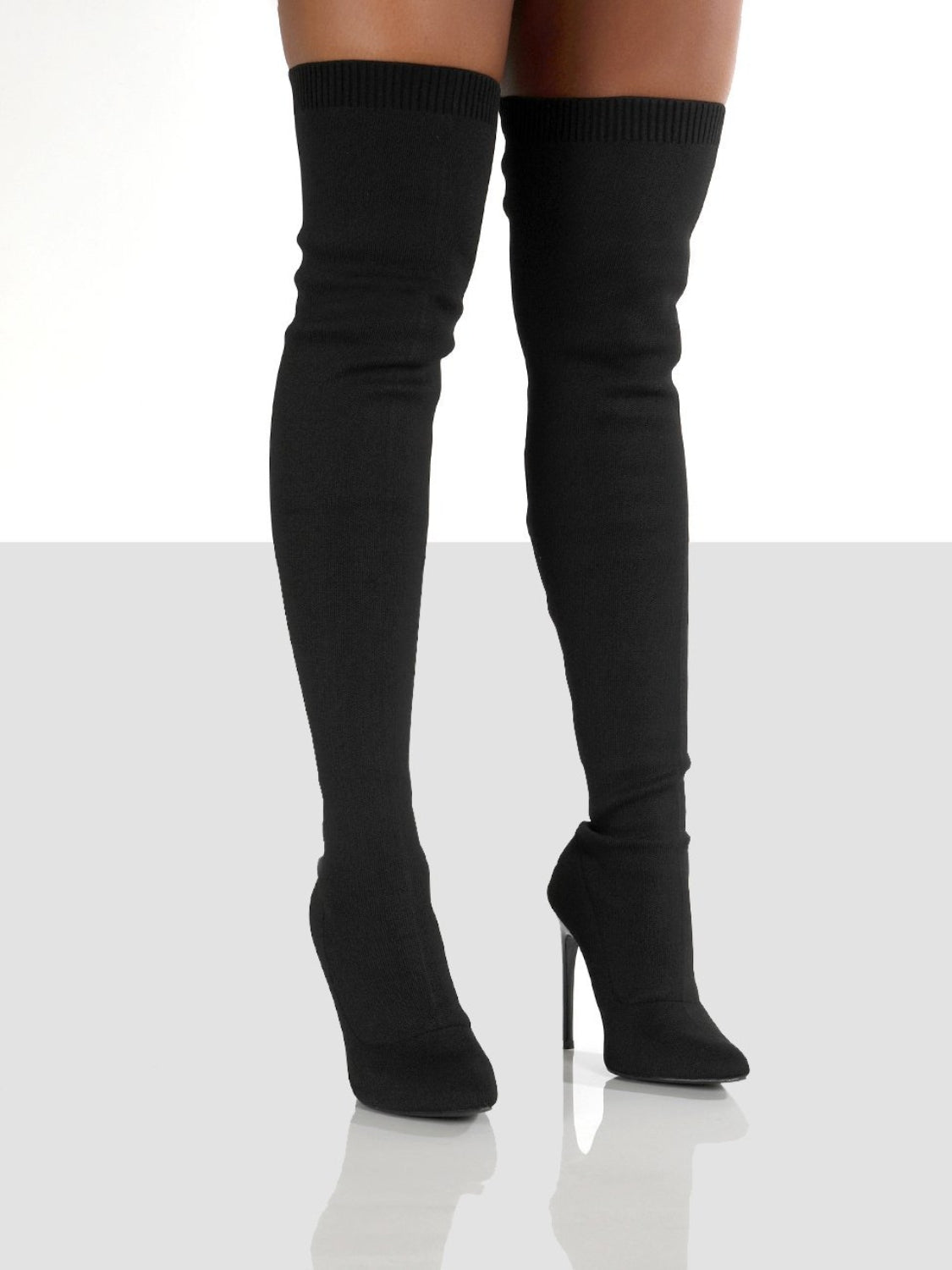 Pointy Toe Knee High Boots