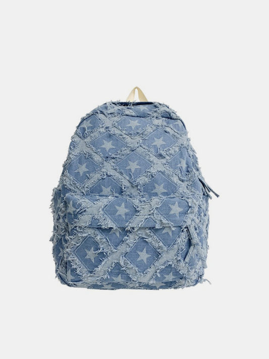 Star Denim Backpack