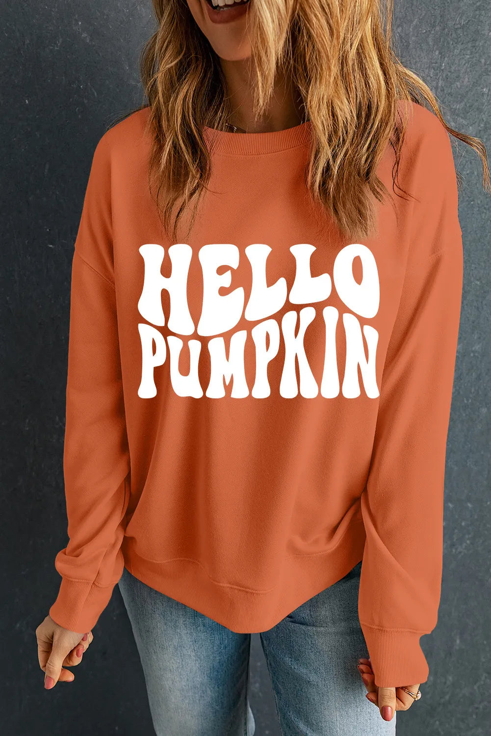 Hello Pumpkin Graphic Sweatshirt