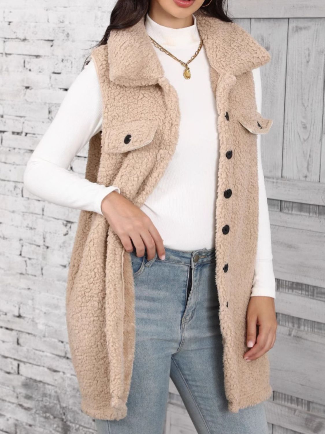 Teddy Vest Coat