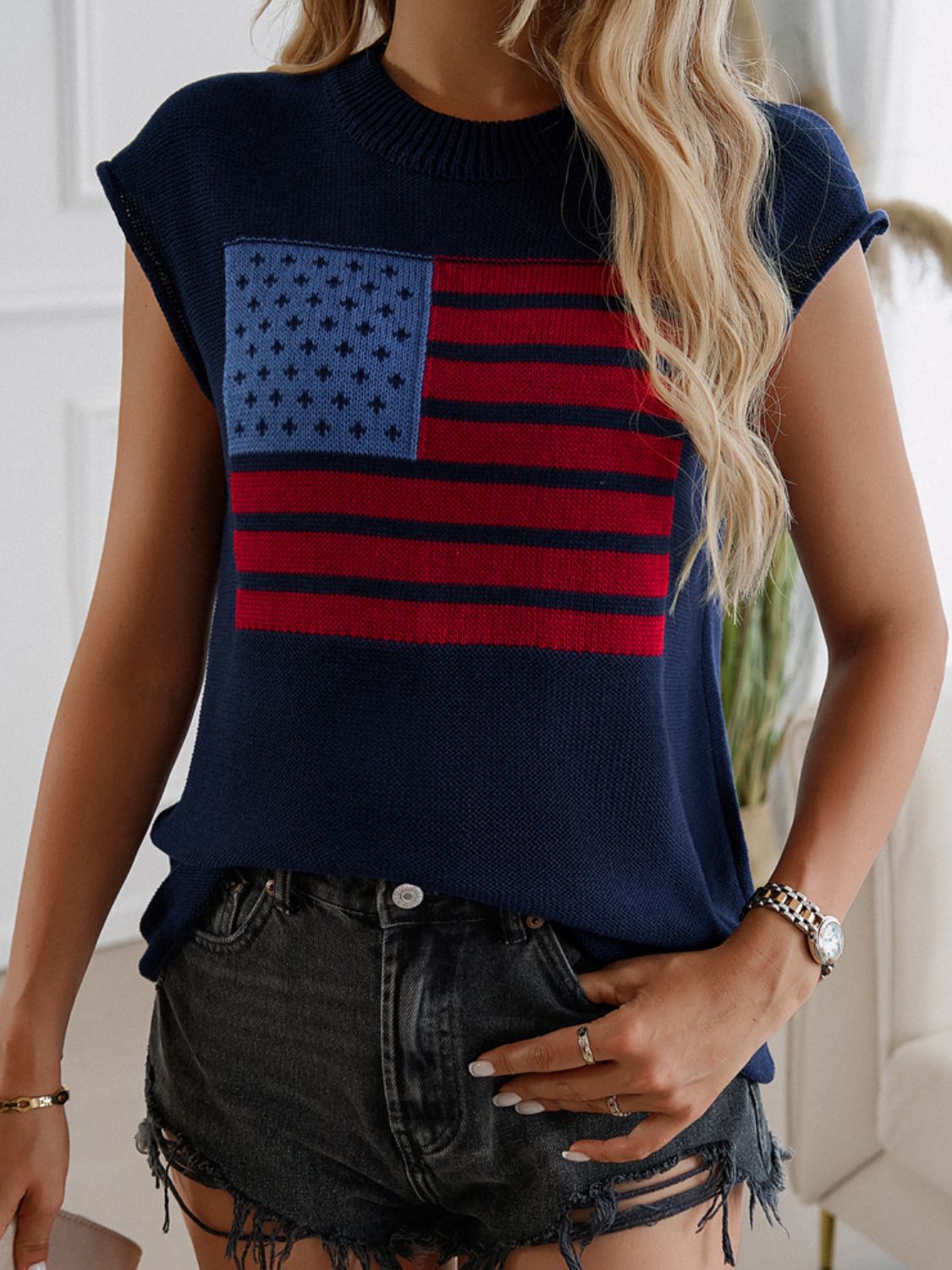 American Girl Flag Sweater Vest