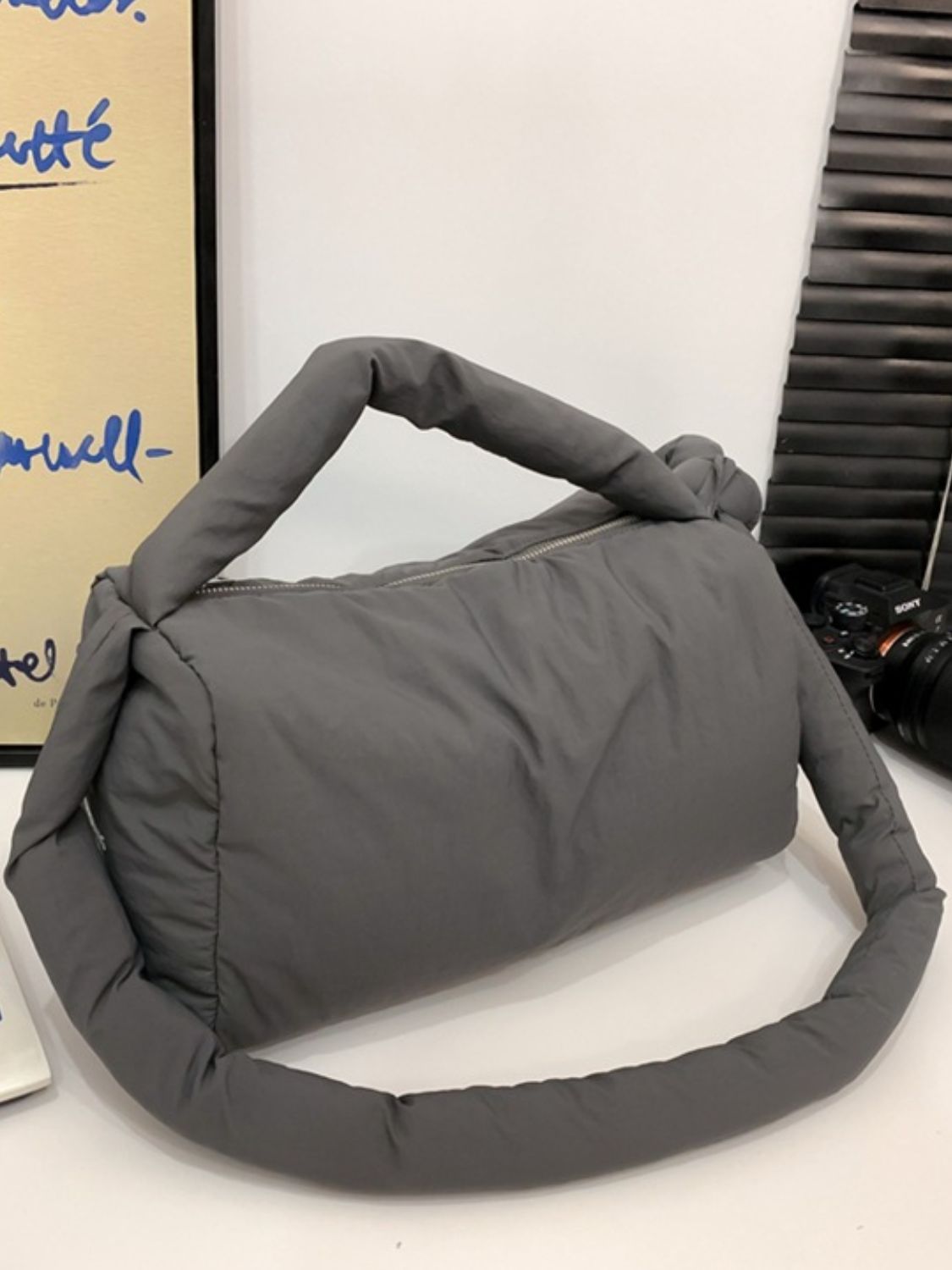 Puffy Nylon Crossbody Bag