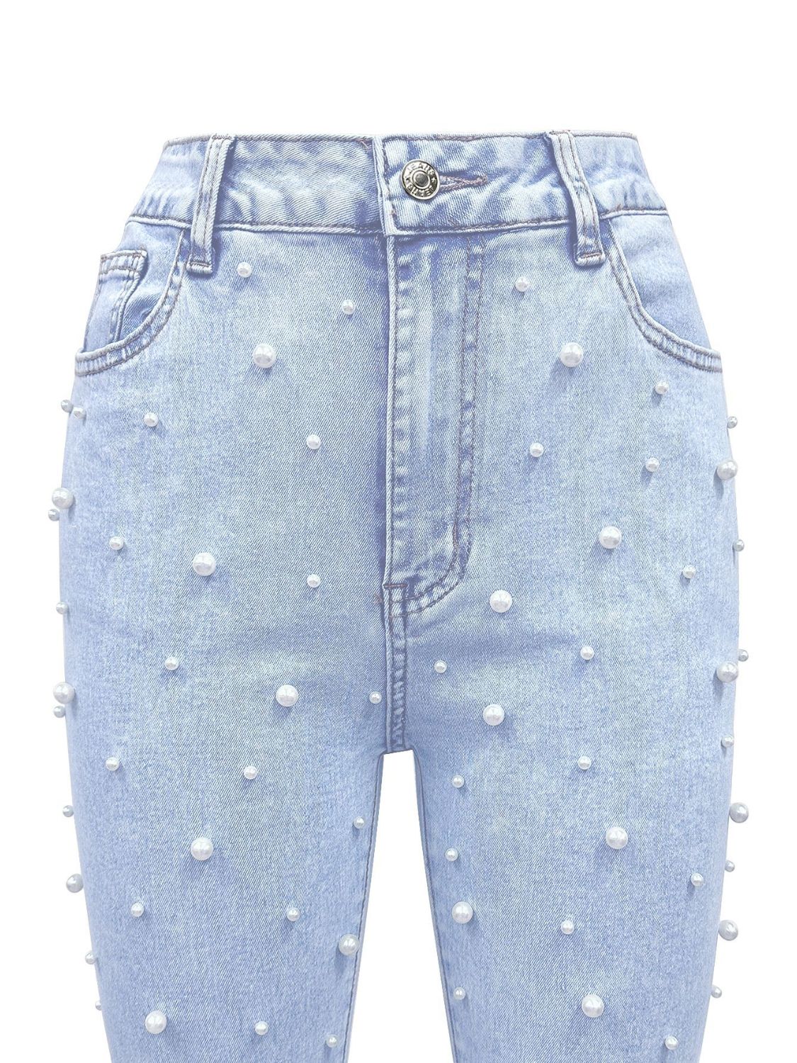 Pearl Studded Bootcut Jeans