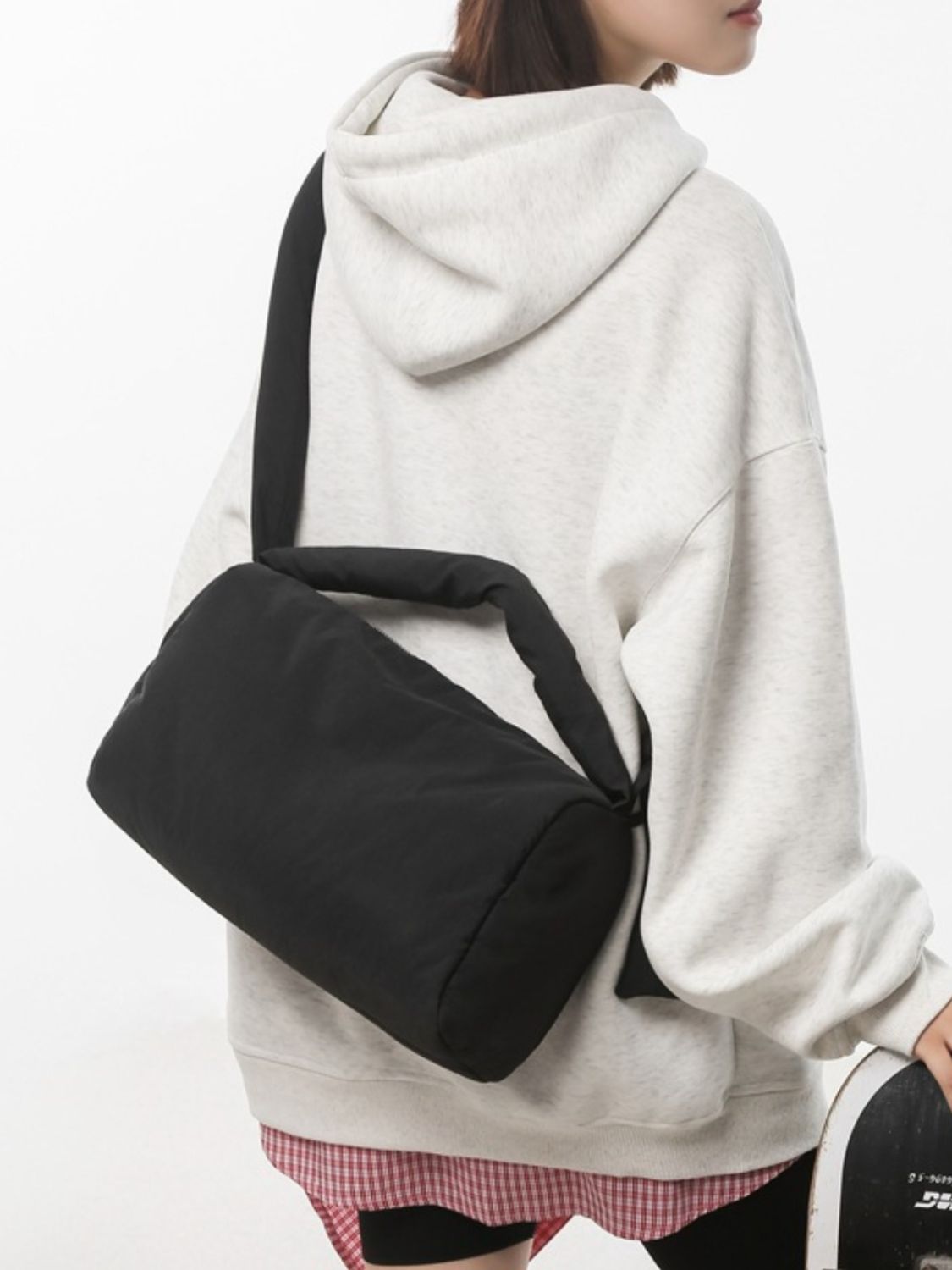 Puffy Nylon Crossbody Bag