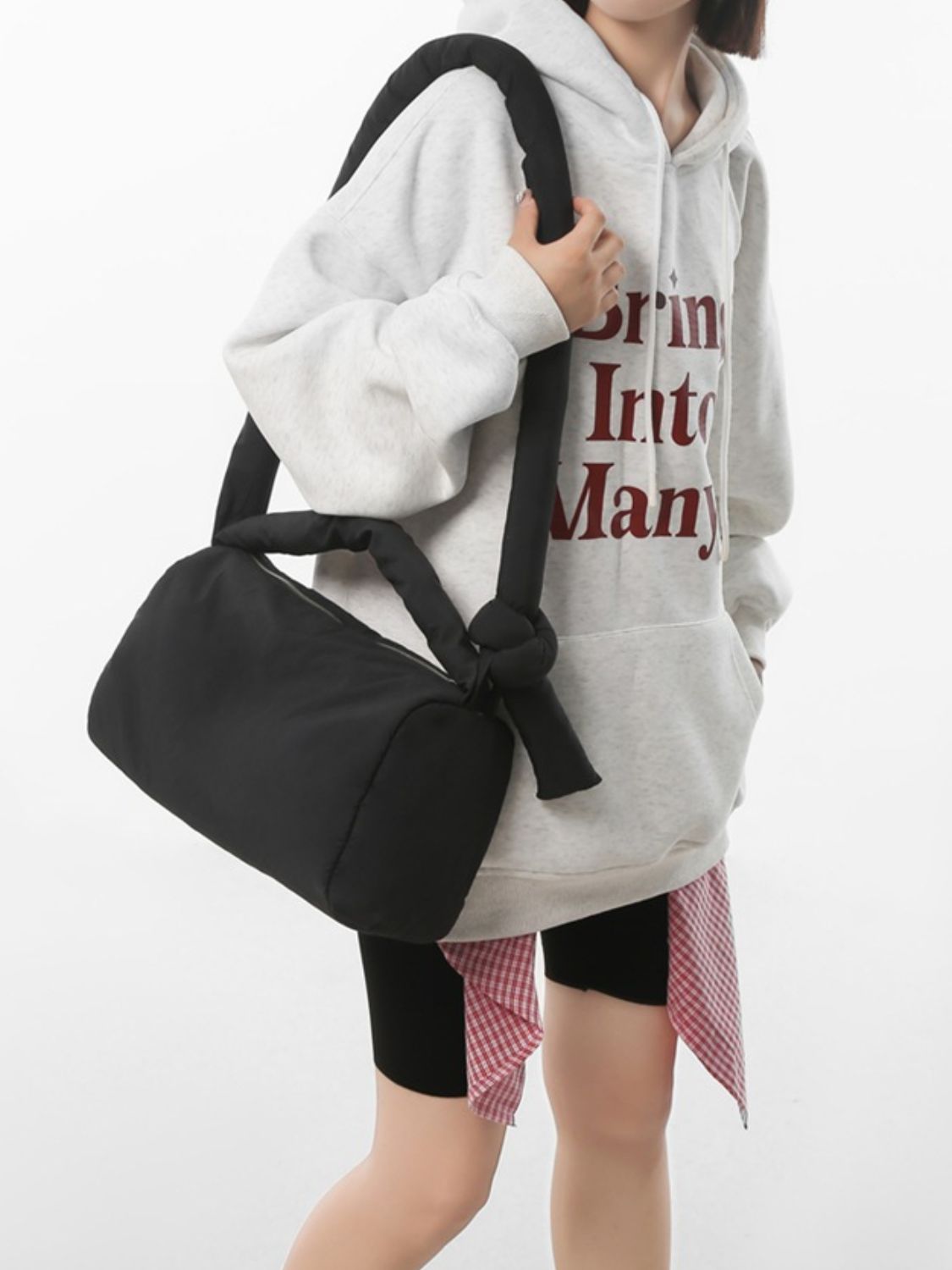 Puffy Nylon Crossbody Bag