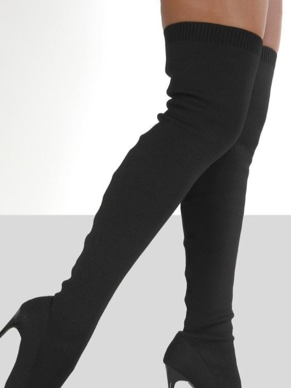 Pointy Toe Knee High Boots