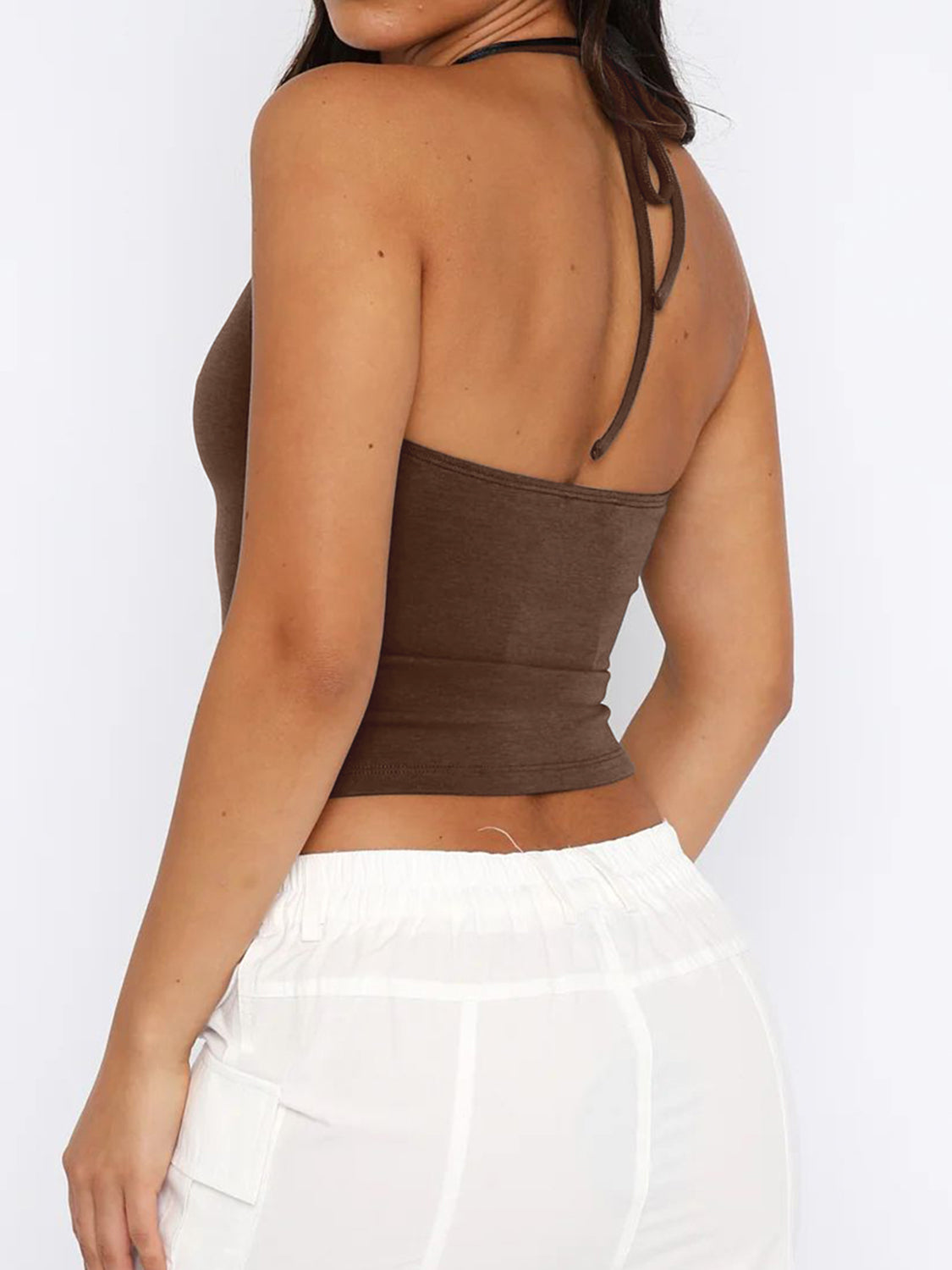 Lace Sweetheart Halter Neck Cami