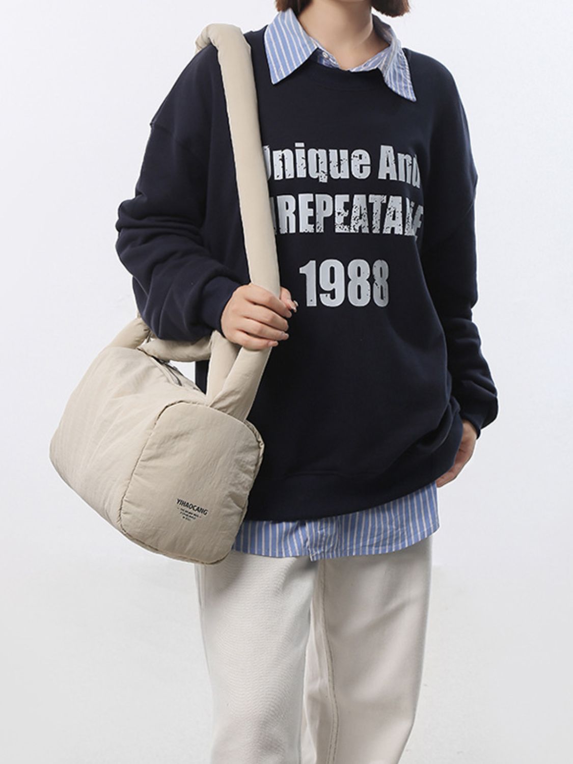 Puffy Nylon Crossbody Bag