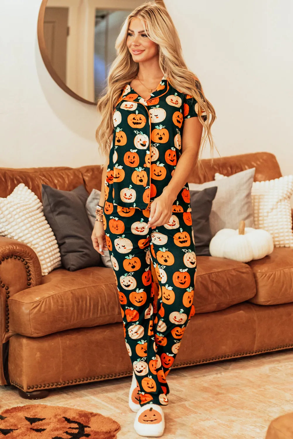 Pumpkin Nights Pajama Lounge Set
