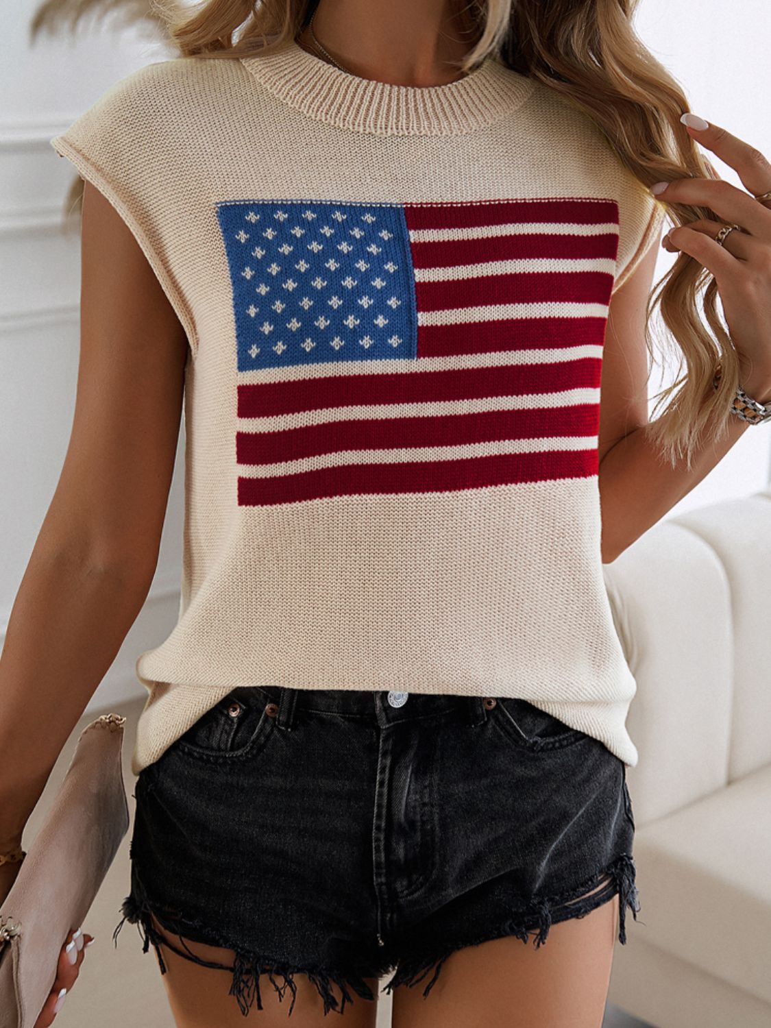 American Girl Flag Sweater Vest