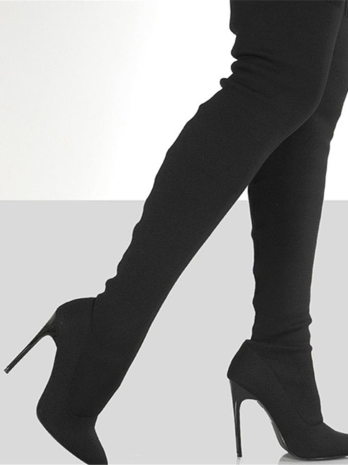 Pointy Toe Knee High Boots