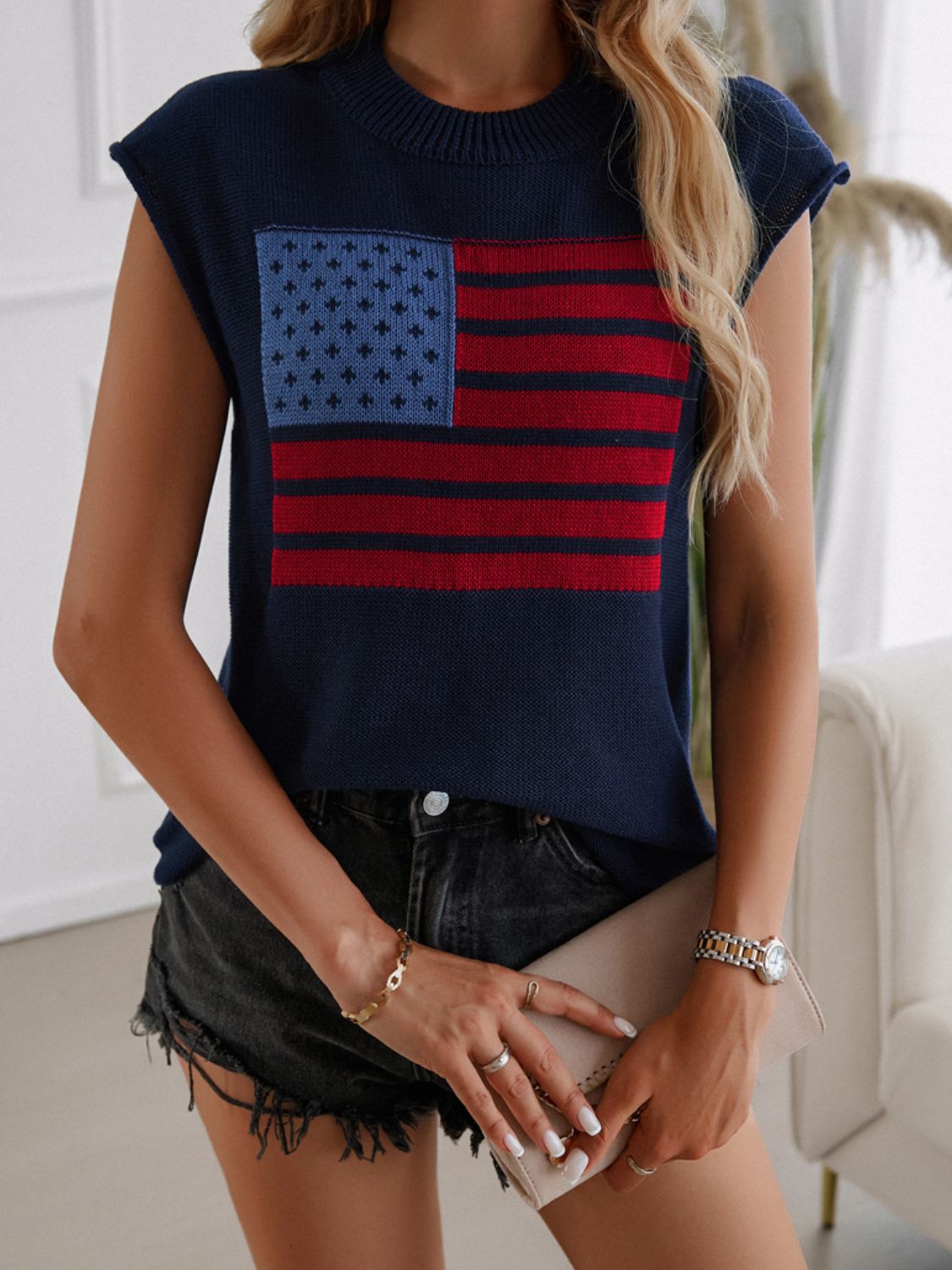 American Girl Flag Sweater Vest