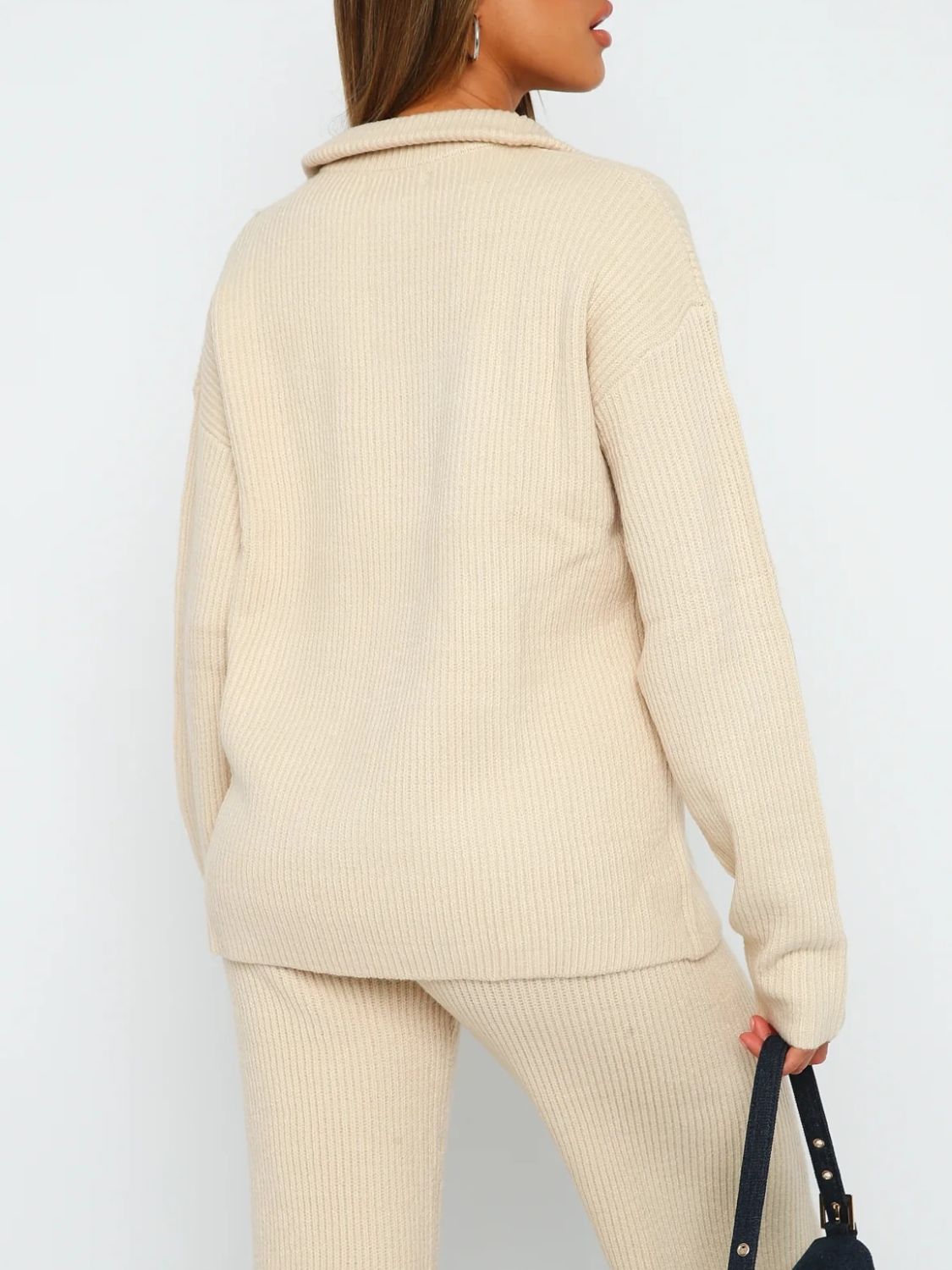 Quarter Zip Cozy Top and Pants Set