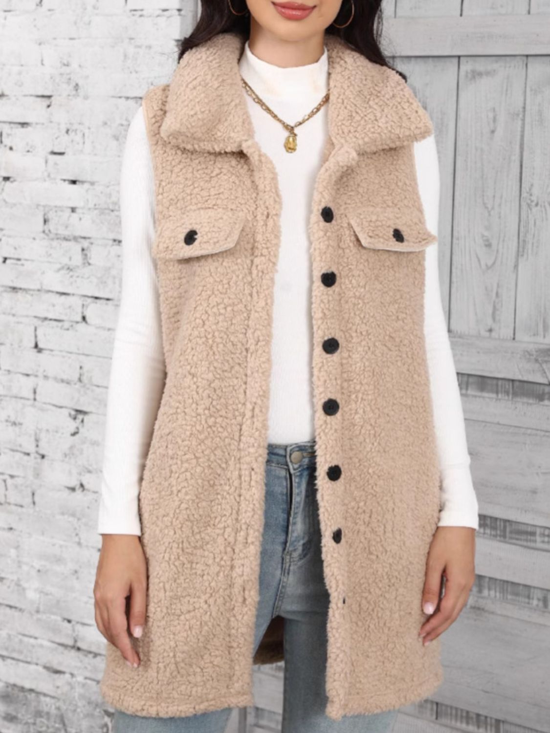 Teddy Vest Coat