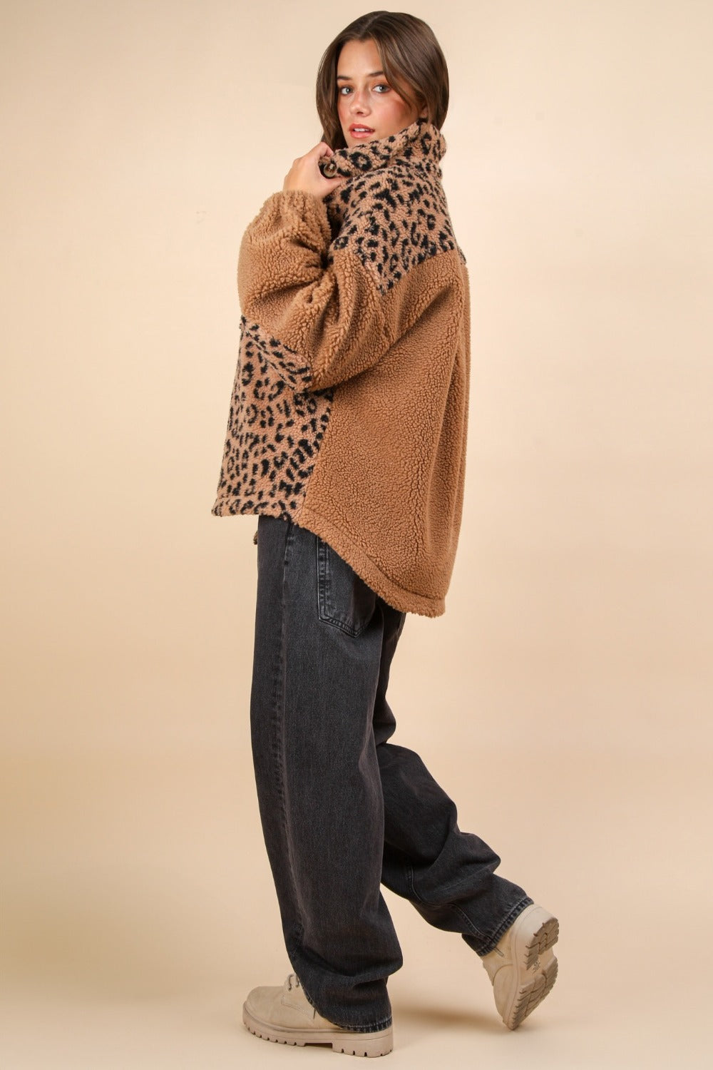 Fuzzy Leopard Jacket