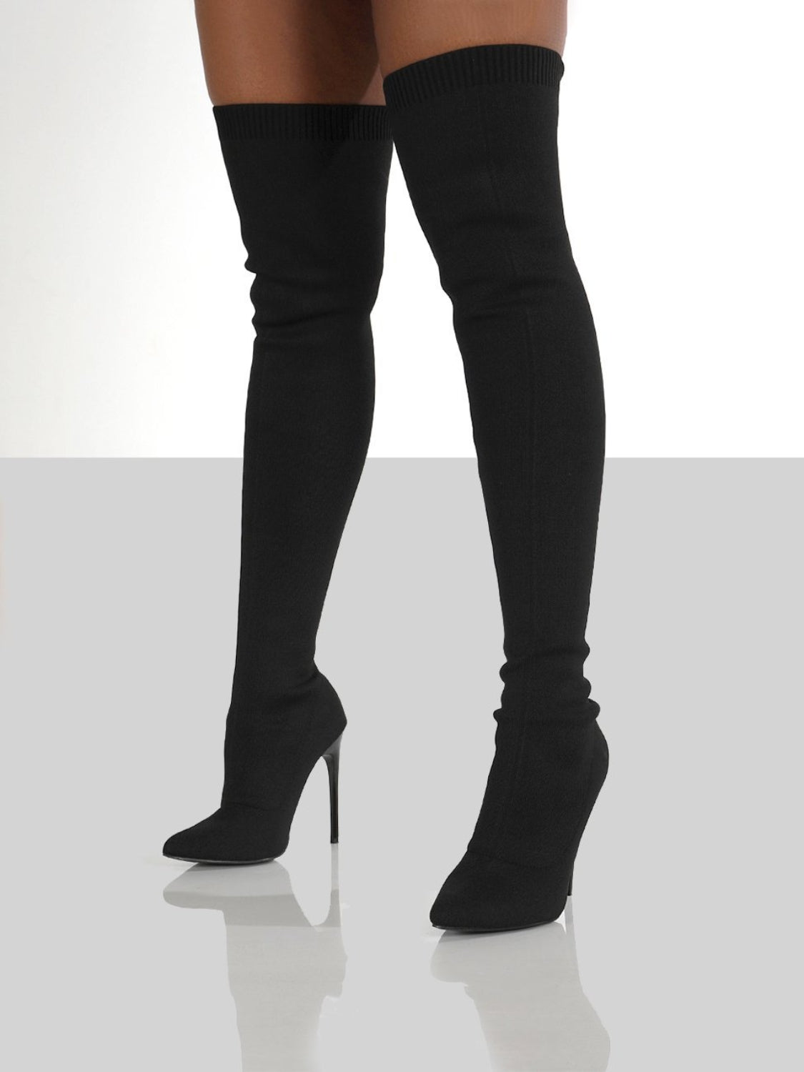 Pointy Toe Knee High Boots