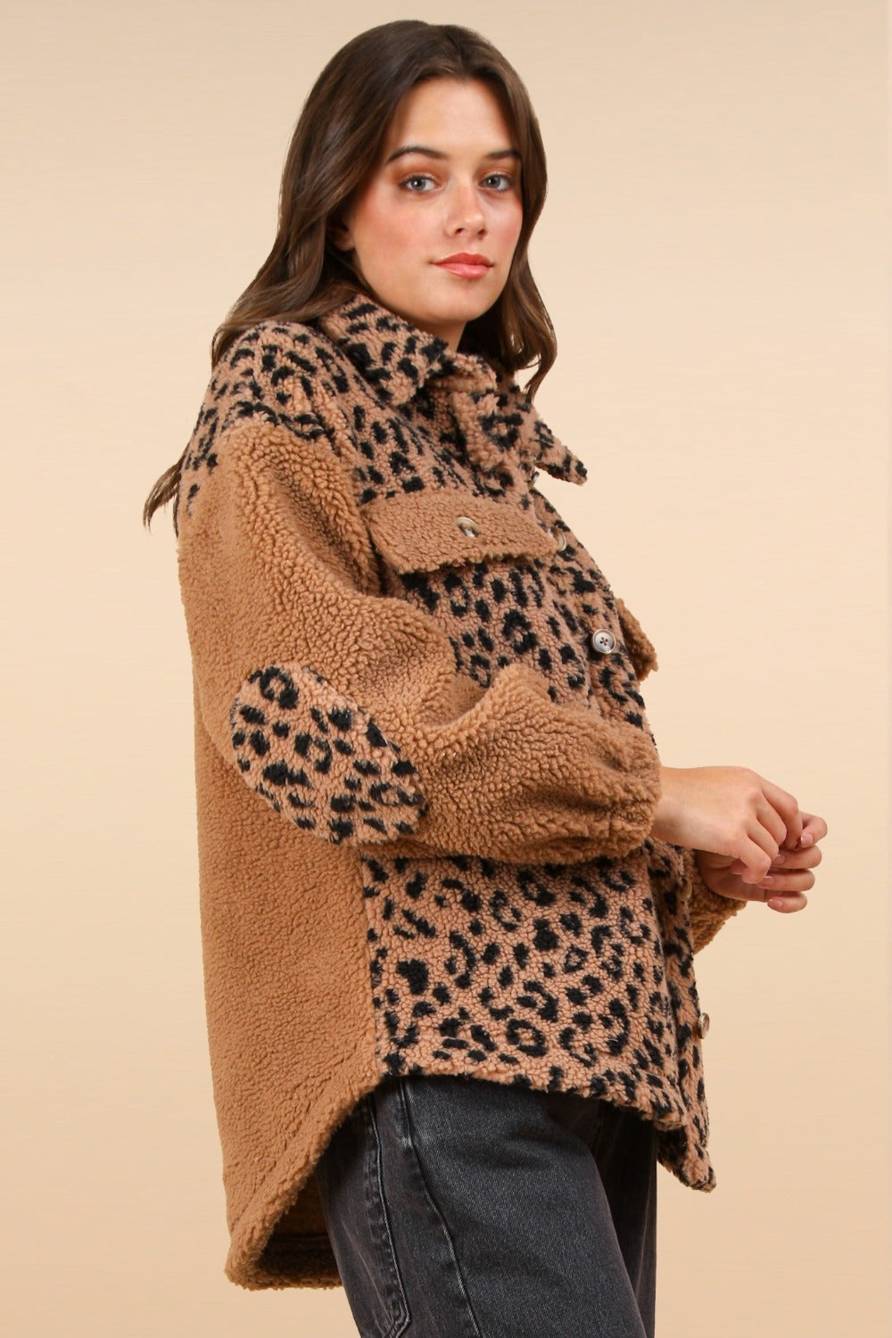 Fuzzy Leopard Jacket