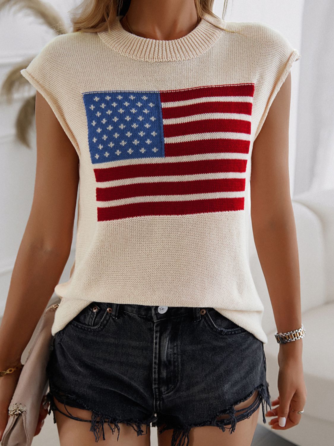 American Girl Flag Sweater Vest