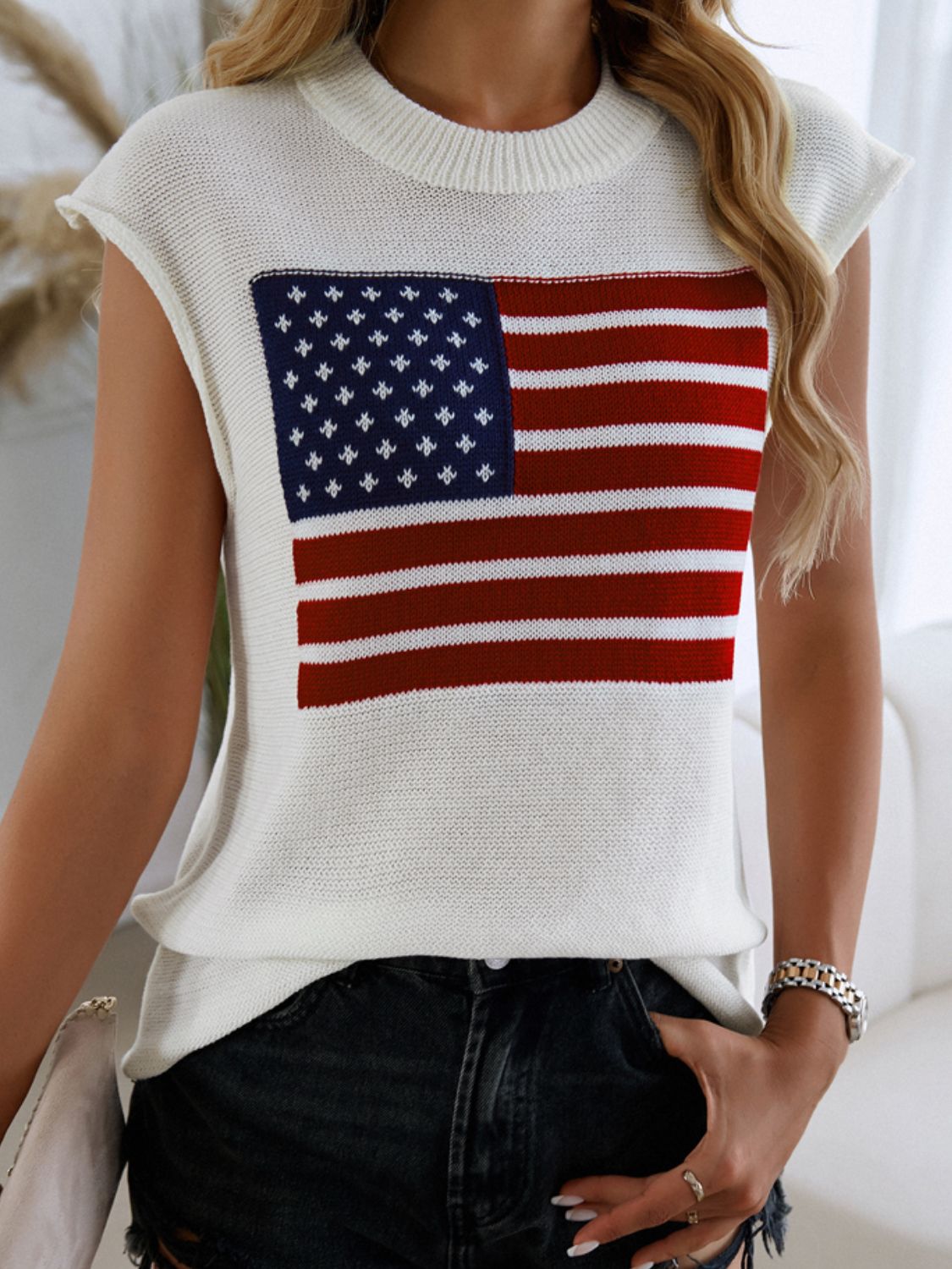 American Girl Flag Sweater Vest
