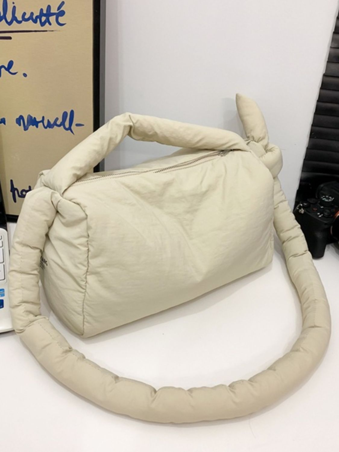 Puffy Nylon Crossbody Bag