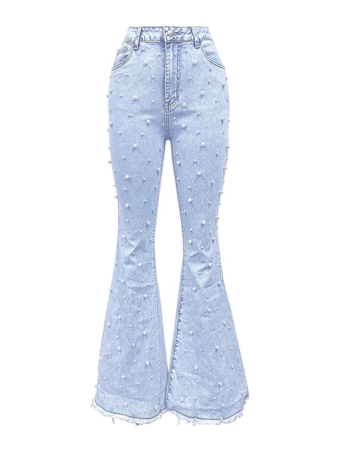 Pearl Studded Bootcut Jeans
