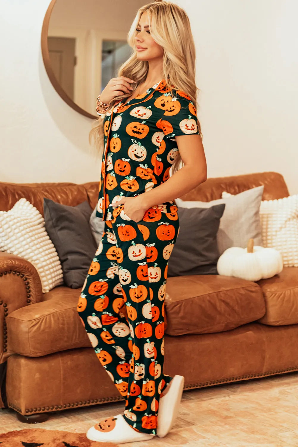 Pumpkin Nights Pajama Lounge Set