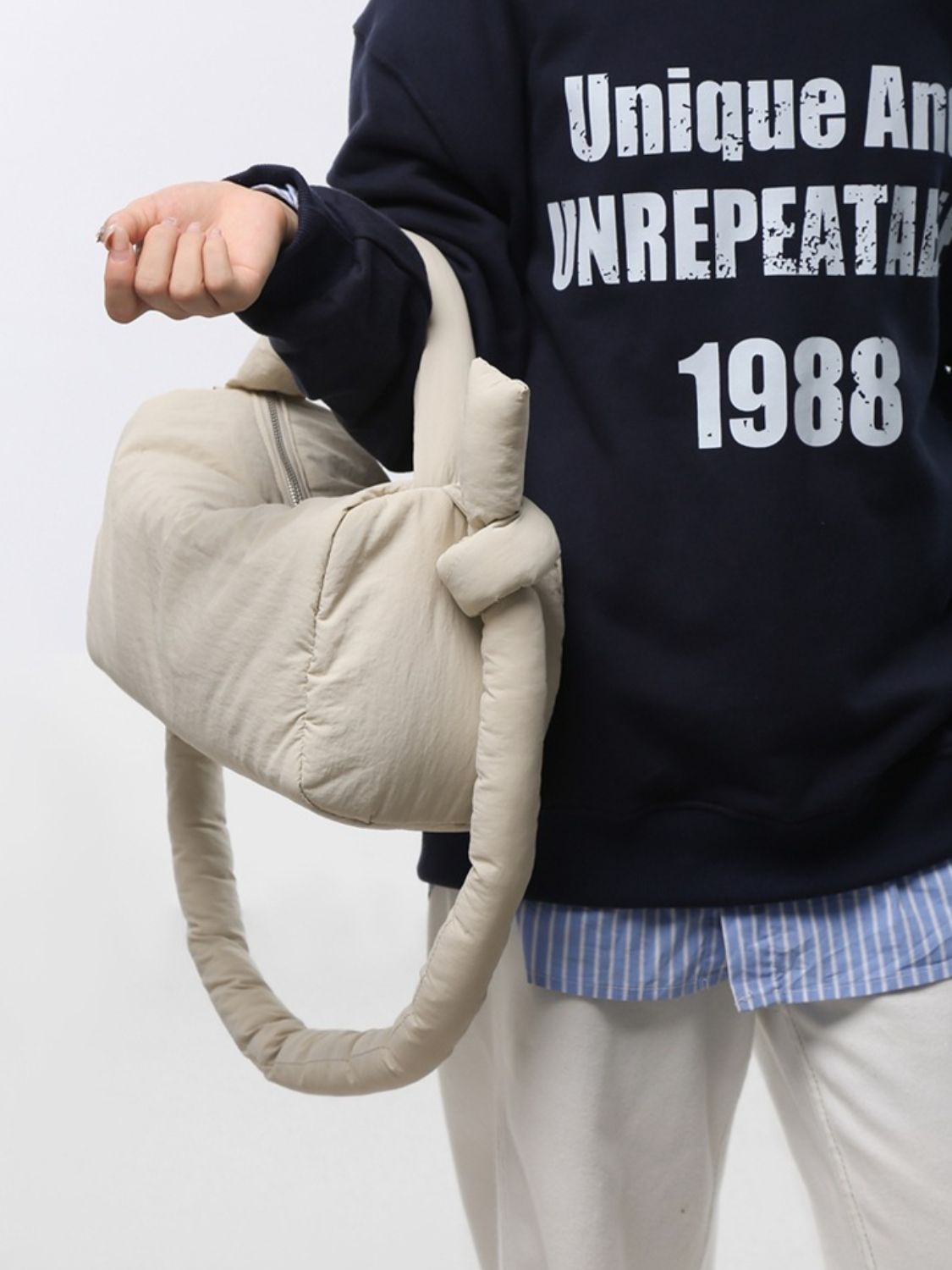 Puffy Nylon Crossbody Bag