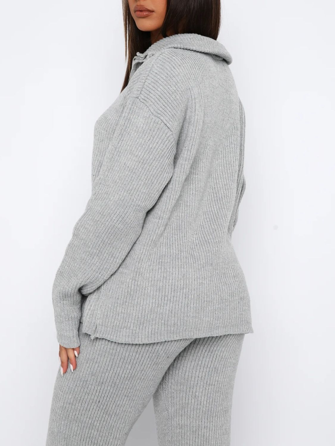 Quarter Zip Cozy Top and Pants Set