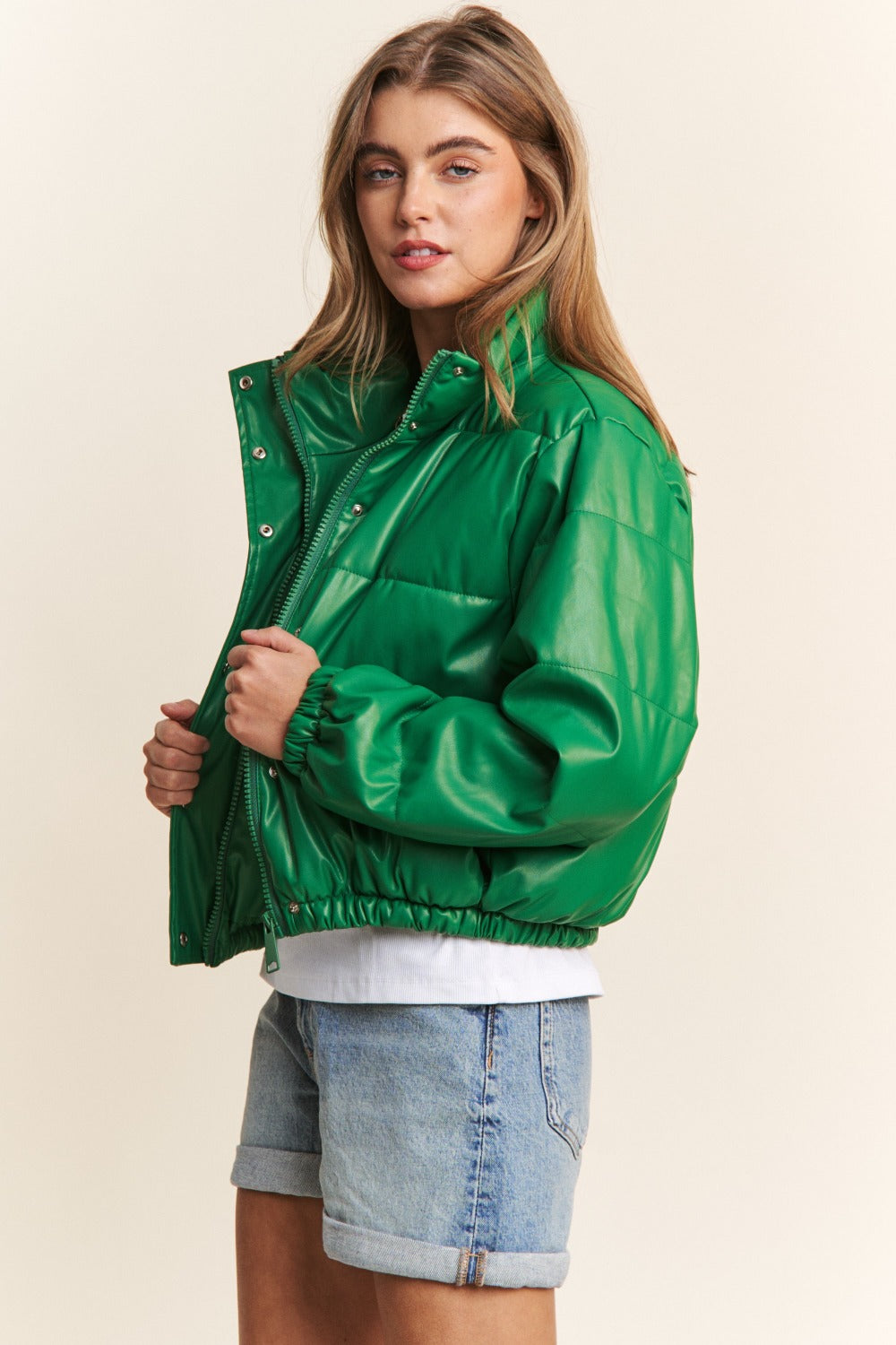 Green Business Puffer Jacket