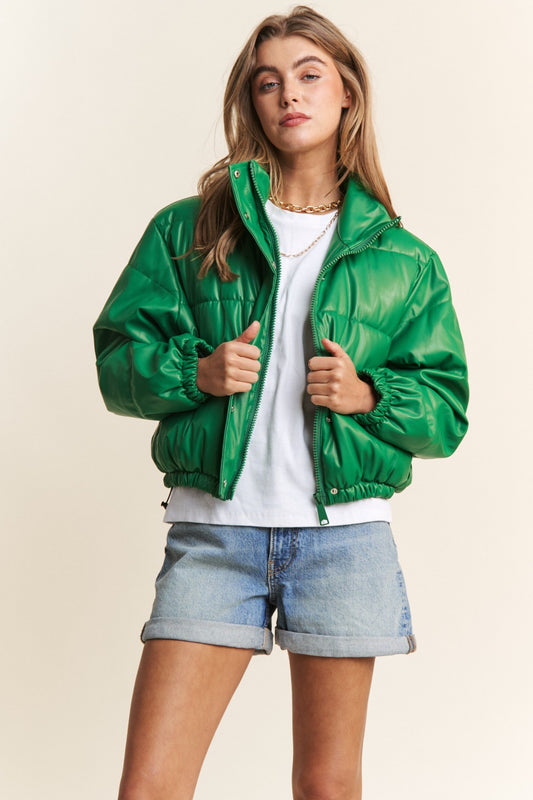 Green Business Puffer Jacket