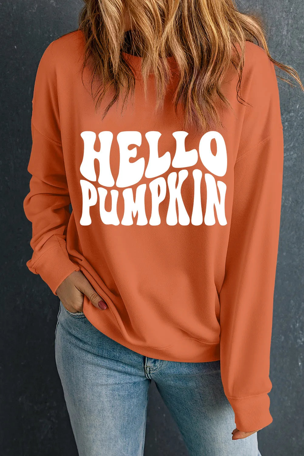Hello Pumpkin Graphic Sweatshirt