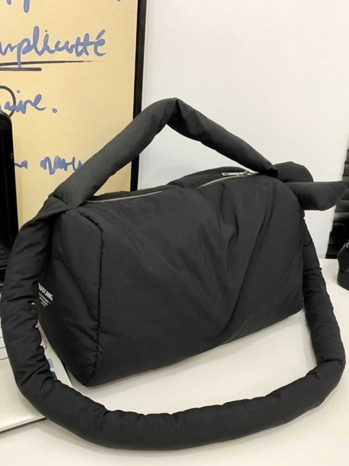Puffy Nylon Crossbody Bag