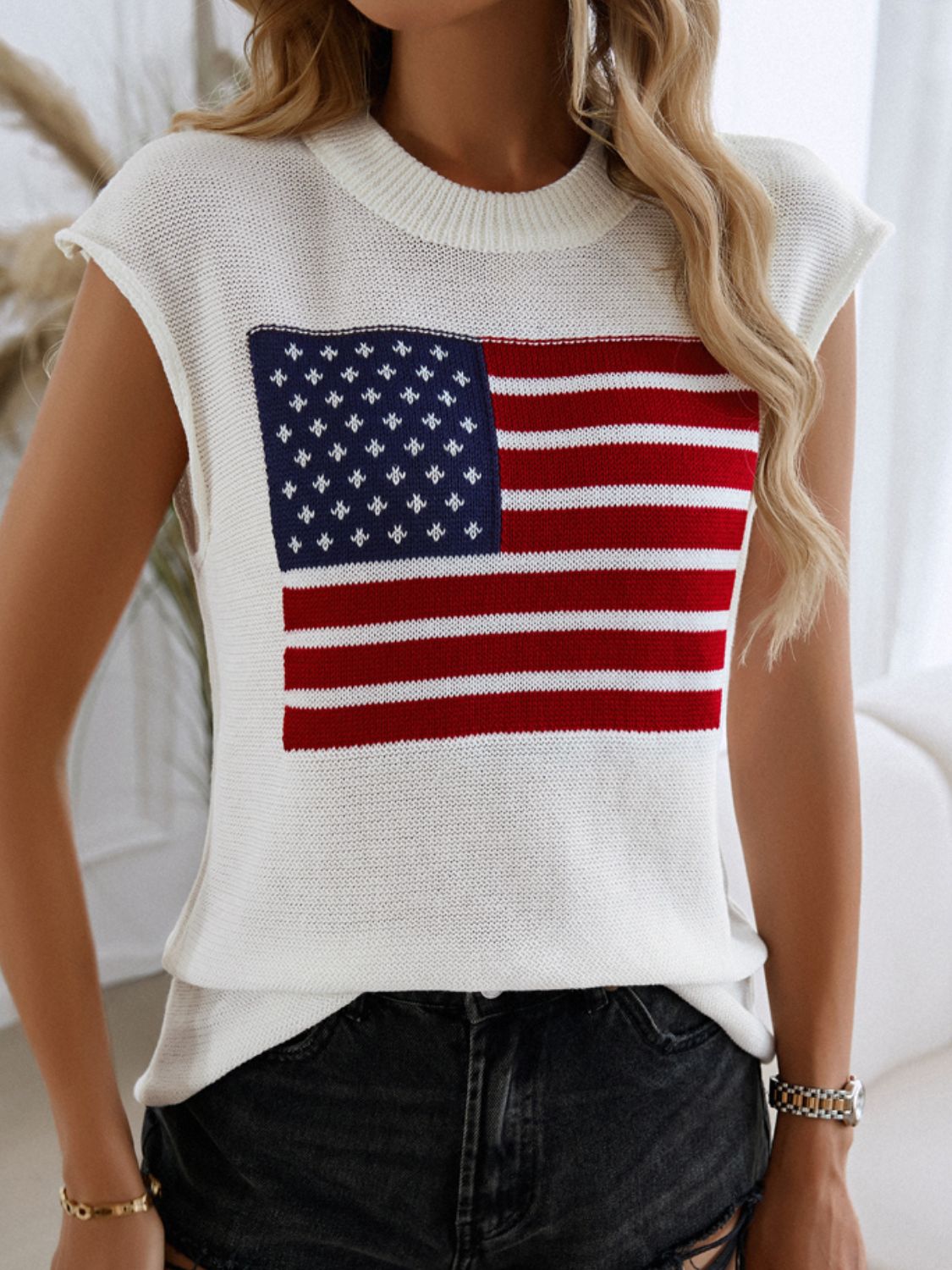 American Girl Flag Sweater Vest