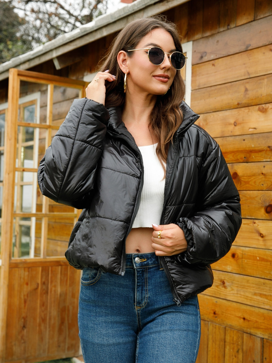 High-Neck Puffer Jacket