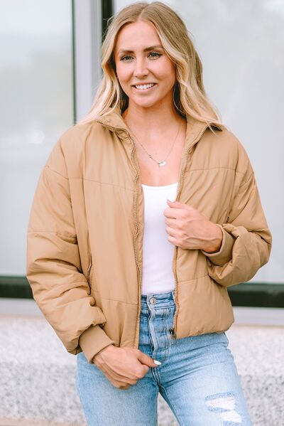 Zip-Up Puffer Jacket
