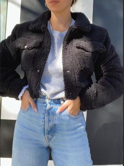 Teddy Cropped Jacket
