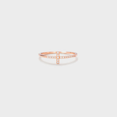 Dainty Cross Ring
