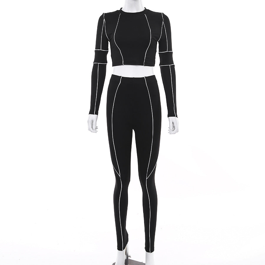 Striped Panel Sporty Set