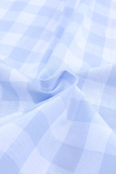 Plaid Button-Up Shirt