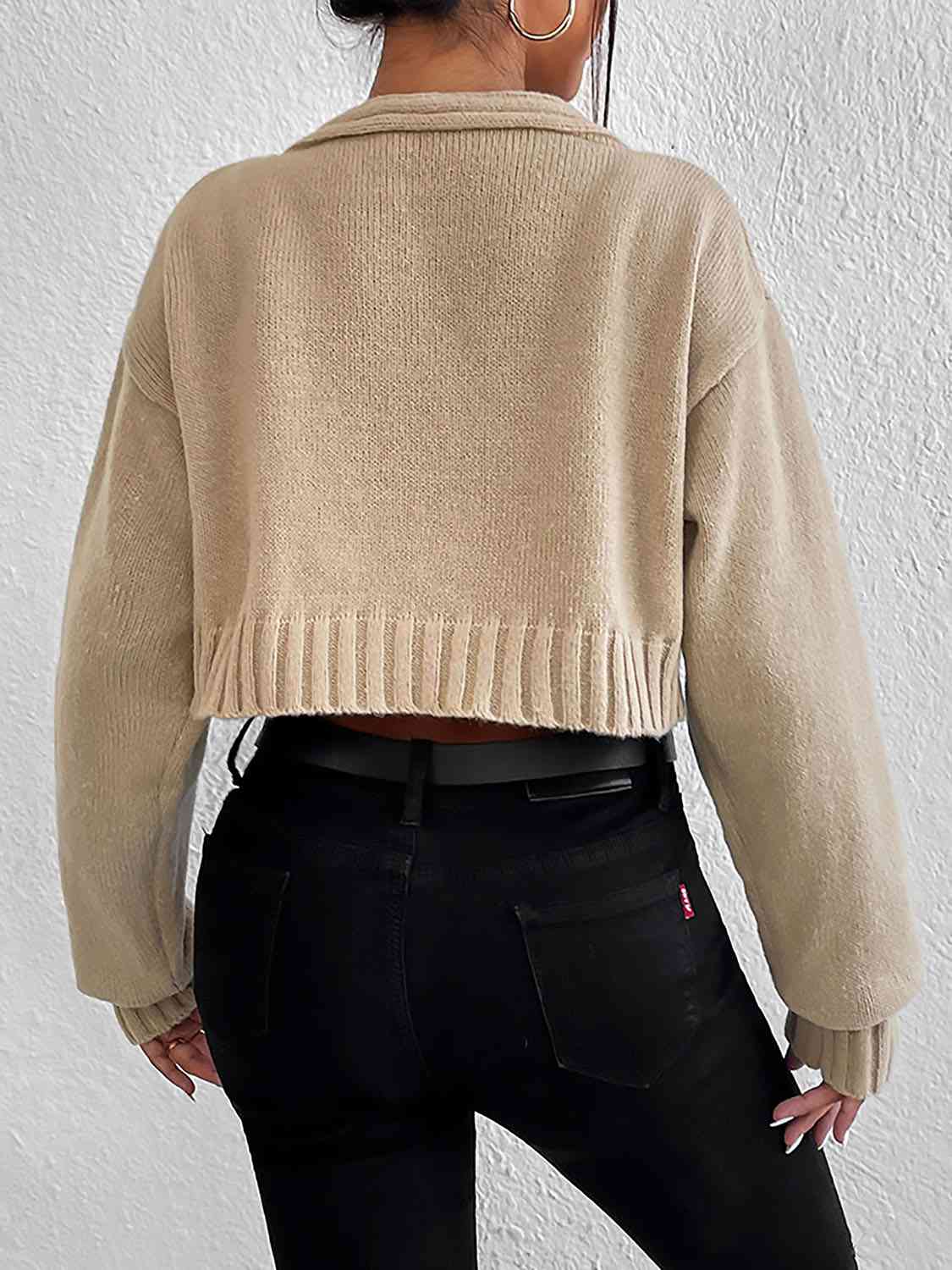 Knit Sweater Cami and Cardigan Set